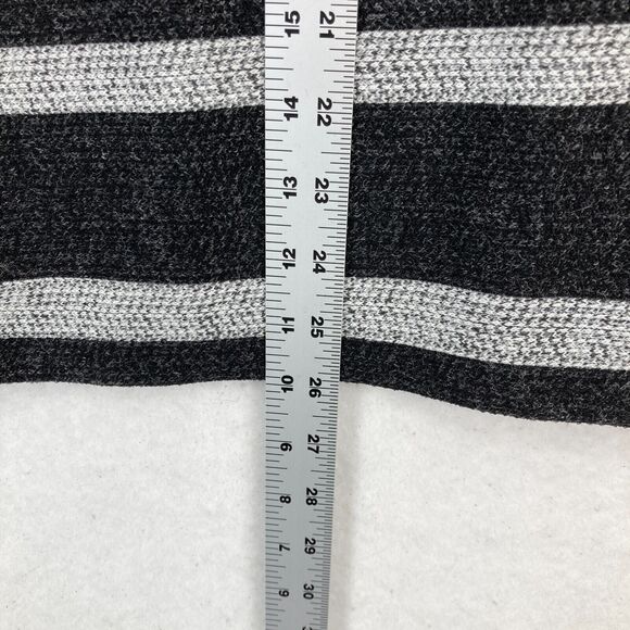 Frank Lyman Turtle‎ Neck Batwing Sleeve Top Women's 10 Black Gray Abstract Artsy - Picture 6 of 10